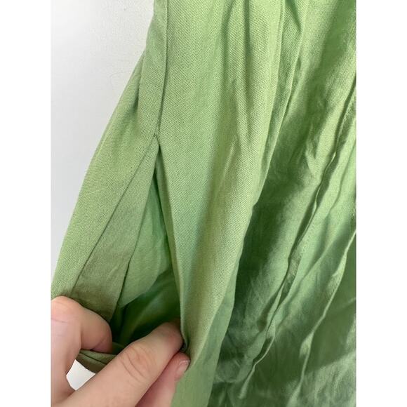 NWT Madewell Womens Seedling Green Sophia Deep-V Mini Dress Size XXS NL115 - Picture 6 of 12